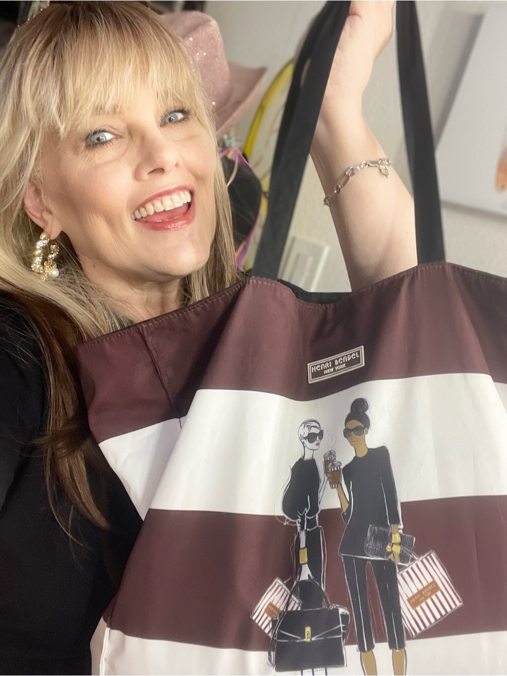 HENRI BENDEL Uptown Girls Packable Reversible Tote